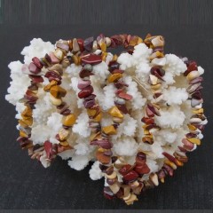 ریسه سنگ نامنظم جاسپر چند رنگ