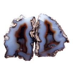 جفت عقیق زیبای مصور