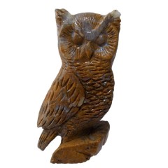 مجسمه عقیق جاسپر طرح جغد